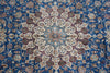 Load image into Gallery viewer, 13 x 19.4 Authentic Persian Blue Nain Rug Wool and Silk #PIX-12613