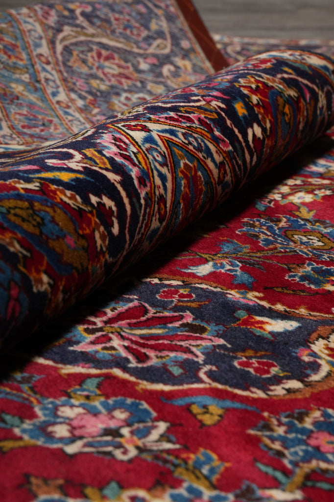 9 x 12.3 Traditional Persian Kashan Classic Rug #F-3186