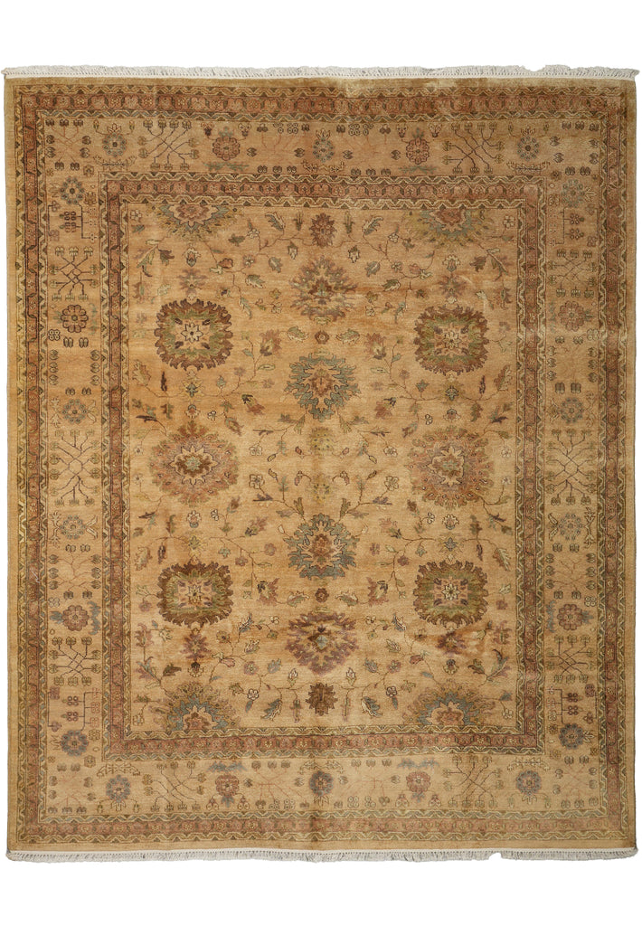 8.3 x 10 New Agra Oushak Rug Soft Natural Wool #F-6518