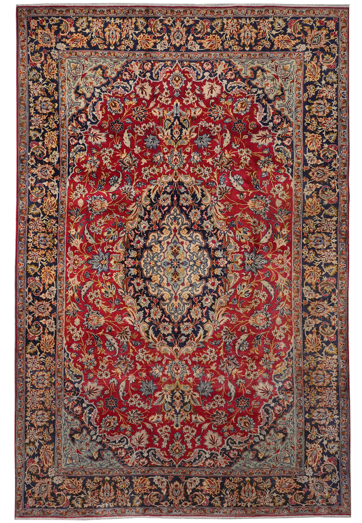 7.5 x 11 Persian Najaf Rug Iran Traditional Najaf Esfahan Wool Carpet #F-3185