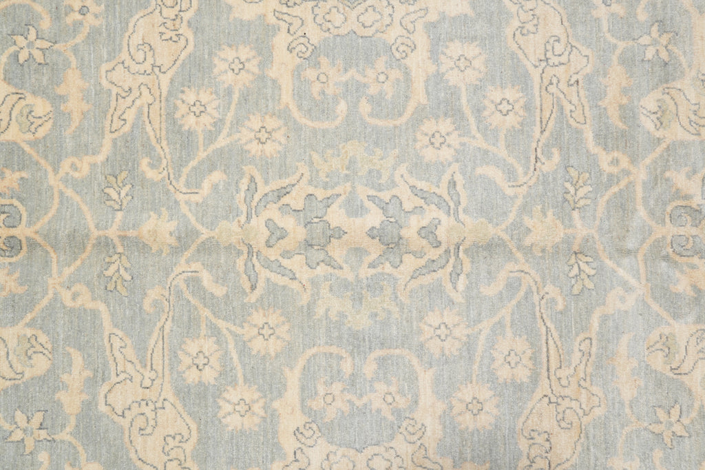 9 x 12 Light Blue Neutrals Handmade Chobi Rug #F-4234