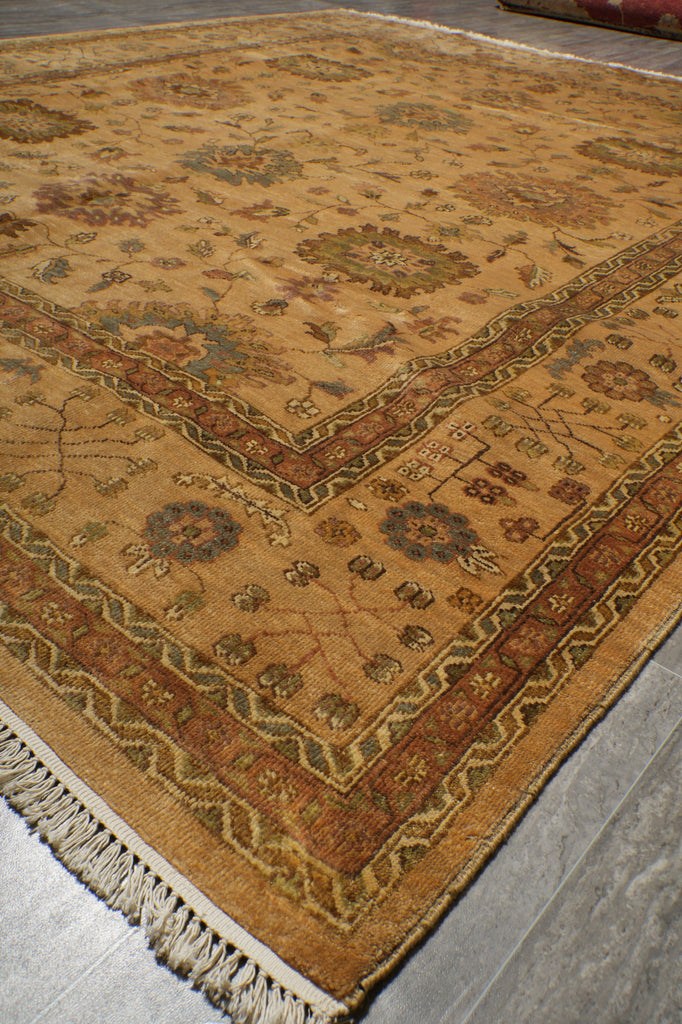 8.3 x 10 New Agra Oushak Rug Soft Natural Wool #F-6518