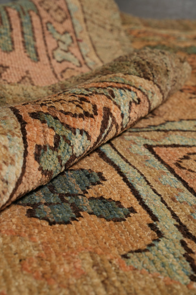 13 x 16.7 Oushak Large Rug Green Perfect Condition #PIX-6887