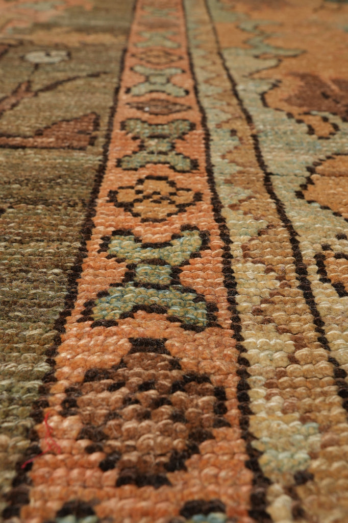 13 x 16.7 Oushak Large Rug Green Perfect Condition #PIX-6887