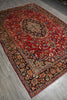 Load image into Gallery viewer, 7.5 x 11 Persian Najaf Rug Iran Traditional Najaf Esfahan Wool Carpet #F-3185
