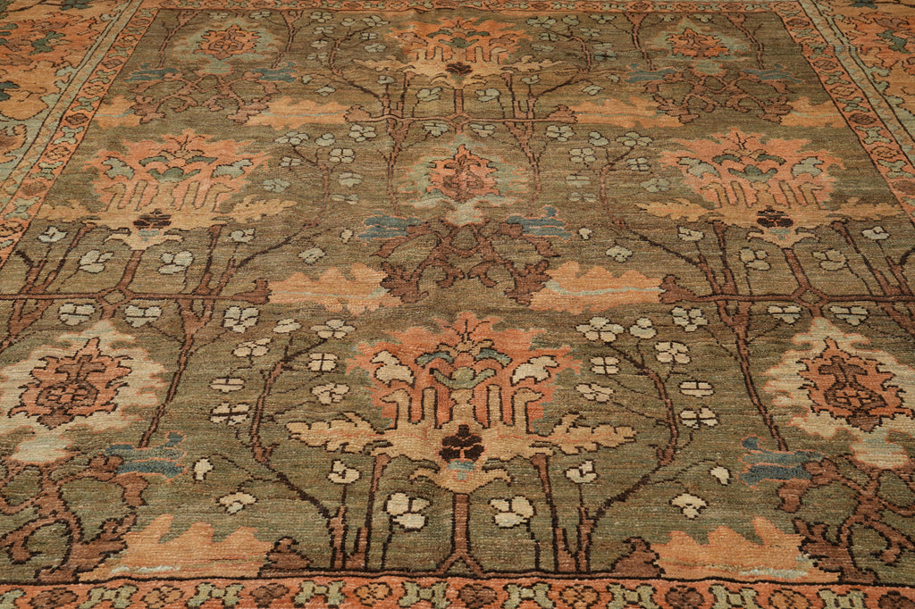13 x 16.7 Oushak Large Rug Green Perfect Condition #PIX-6887