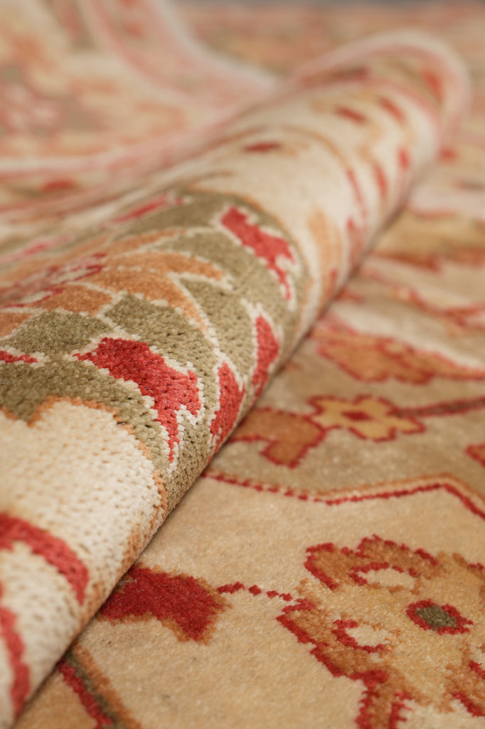 9 x 12 New Chobi Handmade Pakistan Rug Beige Gold #F-4235