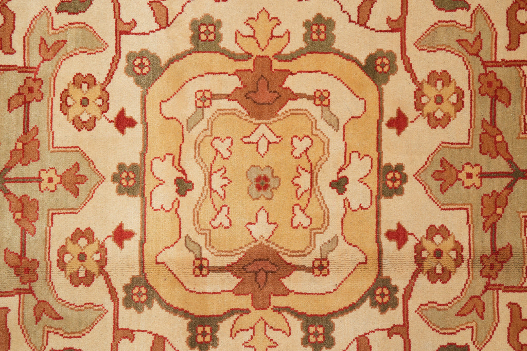 9 x 12 New Chobi Handmade Pakistan Rug Beige Gold #F-4235