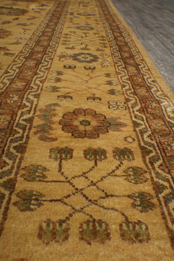 8 x 10.3 New Handmade Agra Rug Natural Wool #F-6523