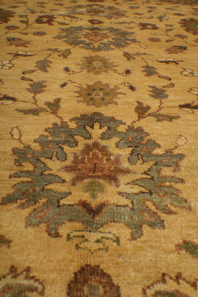 8 x 10.3 New Handmade Agra Rug Natural Wool #F-6523