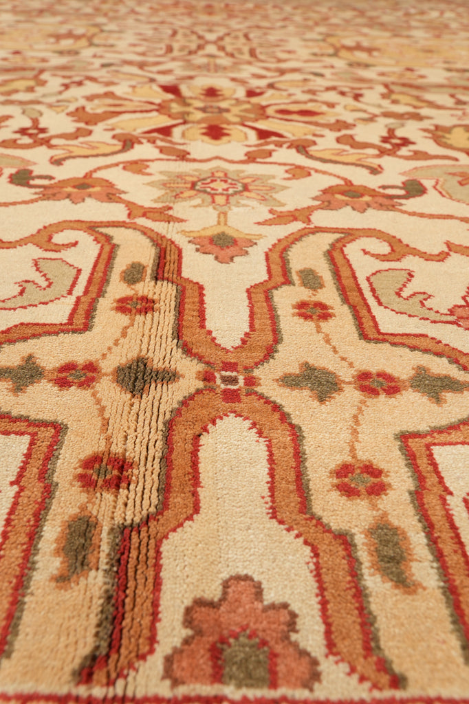 9 x 12 New Chobi Handmade Pakistan Rug Beige Gold #F-4235