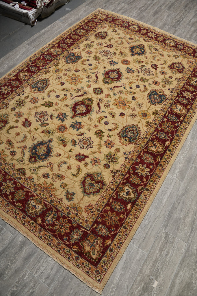 6 x 9 Beatiful Quality Hand-Knotted Chobi Agra Rug #B-74102