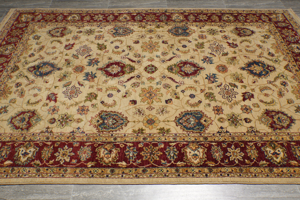 6 x 9 Beatiful Quality Hand-Knotted Chobi Agra Rug #B-74102