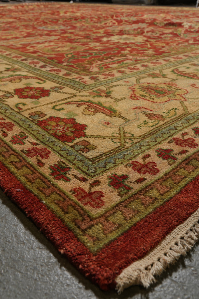 14 x 19.5 Large Beautiful Oversize Handmade Agra Rug #PIX-16197