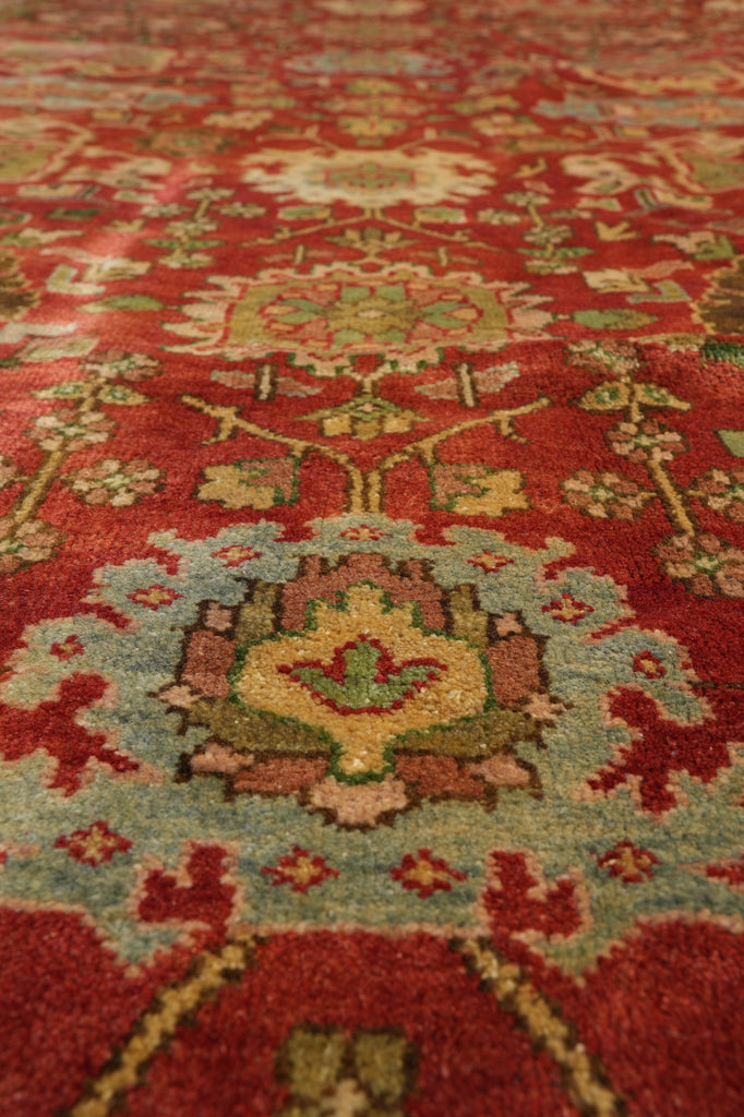 14 x 19.5 Large Beautiful Oversize Handmade Agra Rug #PIX-16197