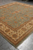 Load image into Gallery viewer, 12 x 12 Feet Sqaure Natural Wool Chobi Peshawar Rug Green #B-78904