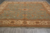 Load image into Gallery viewer, 12 x 12 Feet Sqaure Natural Wool Chobi Peshawar Rug Green