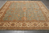 Load image into Gallery viewer, 12 x 12 Feet Sqaure Natural Wool Chobi Peshawar Rug Green #B-78904