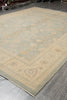 Load image into Gallery viewer, 9.1 x 12 Antique Light Green Chobi Peshawar Rug Handmade Pakistan #F-4236