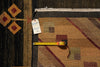 Load image into Gallery viewer, 12 x 14.6 Quality Hand-Knotted Cotemporary Gabbeh Rug Black #PIX-805-30