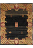Load image into Gallery viewer, 11.10 x 14.6 Quality Hand-Knotted Cotemporary Gabbeh Rug Black