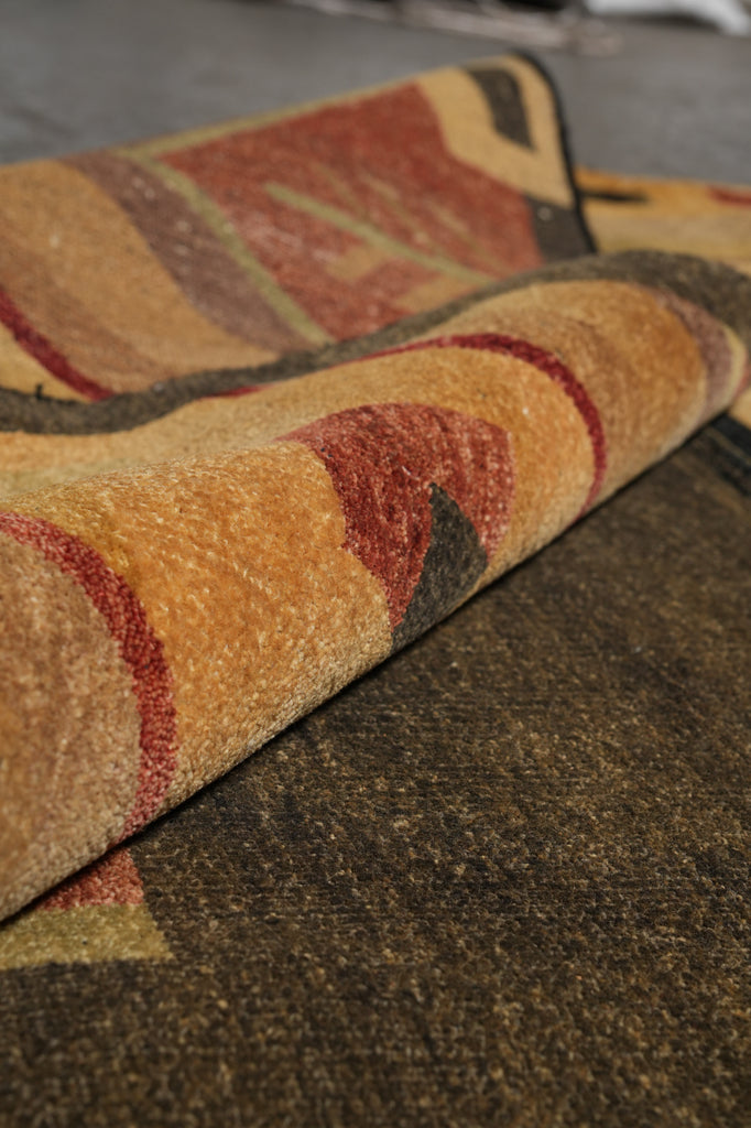 12 x 14.6 Quality Hand-Knotted Cotemporary Gabbeh Rug Black #PIX-805-30