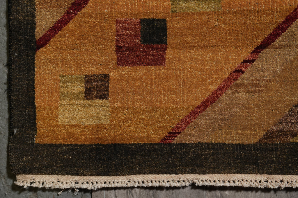 12 x 14.6 Quality Hand-Knotted Cotemporary Gabbeh Rug Black #PIX-805-30