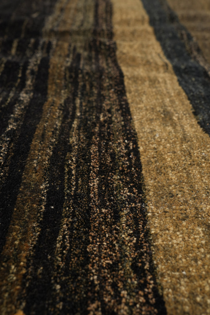 12 x 14.6 Quality Hand-Knotted Cotemporary Gabbeh Rug Black #PIX-805-30