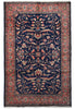 Load image into Gallery viewer, 6.9 x 10 Navy Blue Fine Persian Sarouk Lilihan Rug 72723