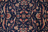 Load image into Gallery viewer, 6.9 x 10 Navy Blue Fine Persian Sarouk Lilihan Rug 72723