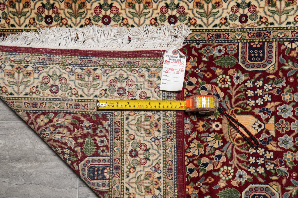 2.6 x 10.6 Feet Long Runner Fine Quality Wool Handmade Pakistan Rug #PIX-14938