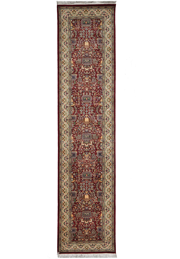 2.6 x 10.6 Feet Long Runner Fine Quality Wool Handmade Pakistan Rug
