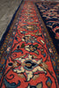 Load image into Gallery viewer, 6.9 x 10 Navy Blue Fine Persian Sarouk Lilihan Rug 72723