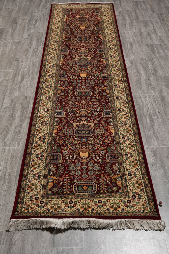 2.6 x 10.6 Feet Long Runner Fine Quality Wool Handmade Pakistan Rug #PIX-14938