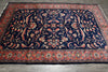 Load image into Gallery viewer, 6.9 x 10 Navy Blue Fine Persian Sarouk Lilihan Rug 72723