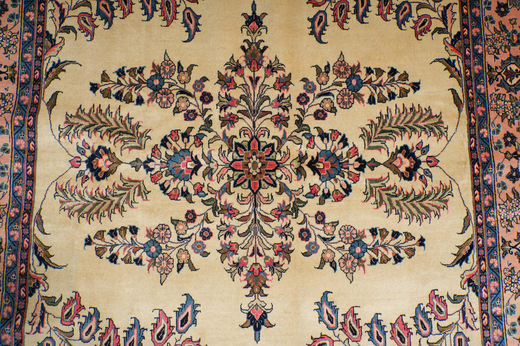 7 x 7.7 Square Persian Sarouk Rug #B-72433