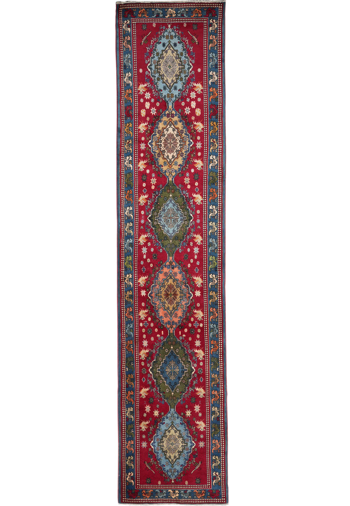 3.4 x 15.5 Old Persian Tabriz Runner rug