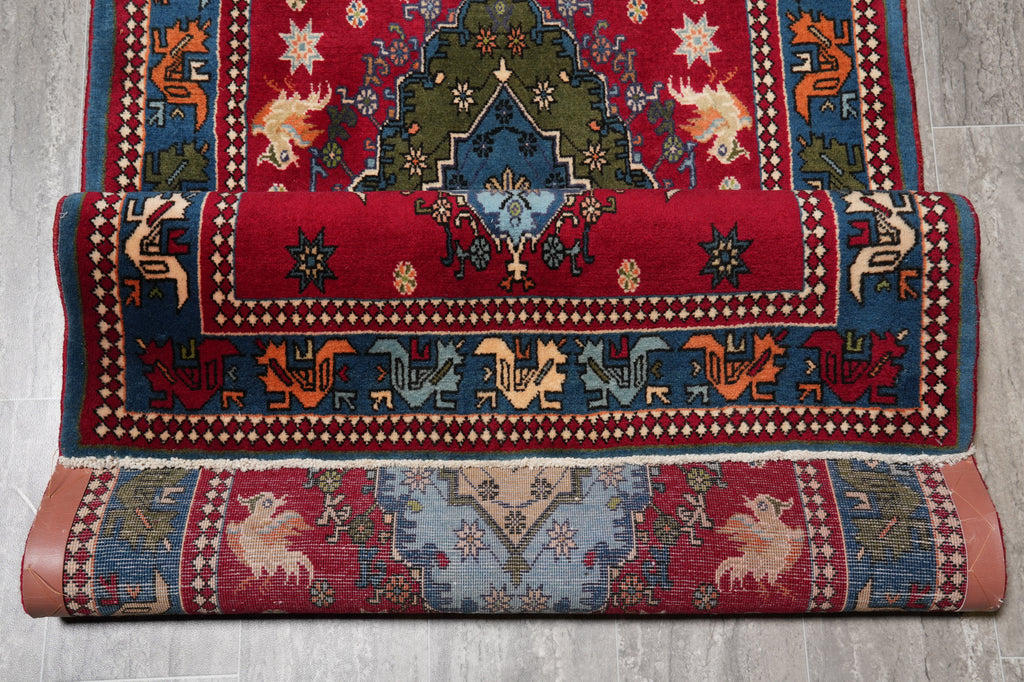 3.4 x 15.5 Old Persian Tabriz Runner rug #F-4508