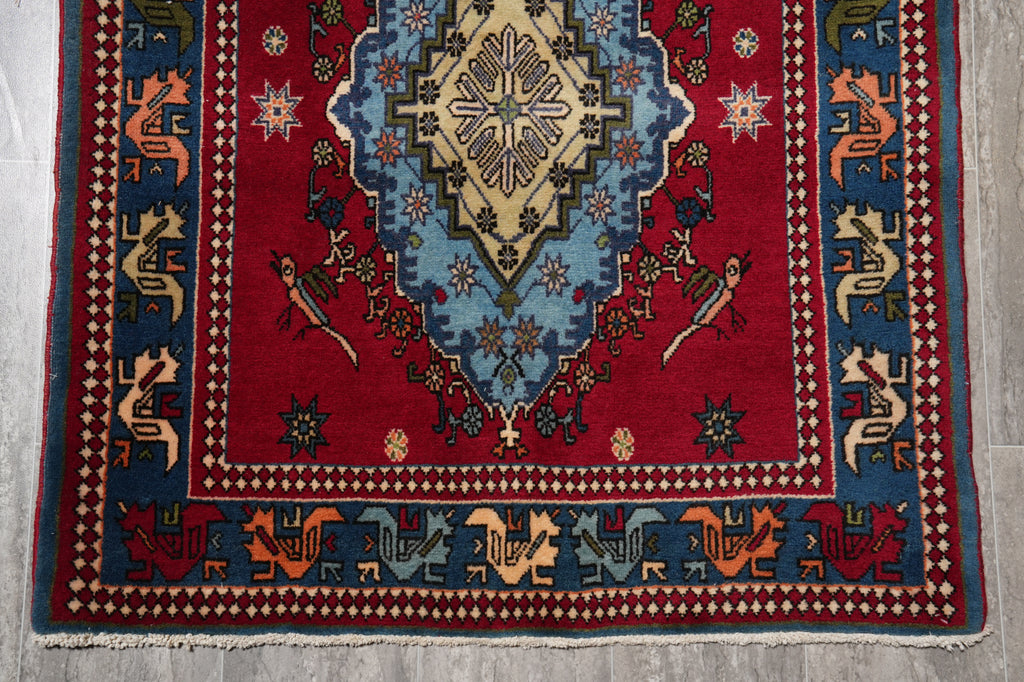 3.4 x 15.5 Old Persian Tabriz Runner rug #F-4508