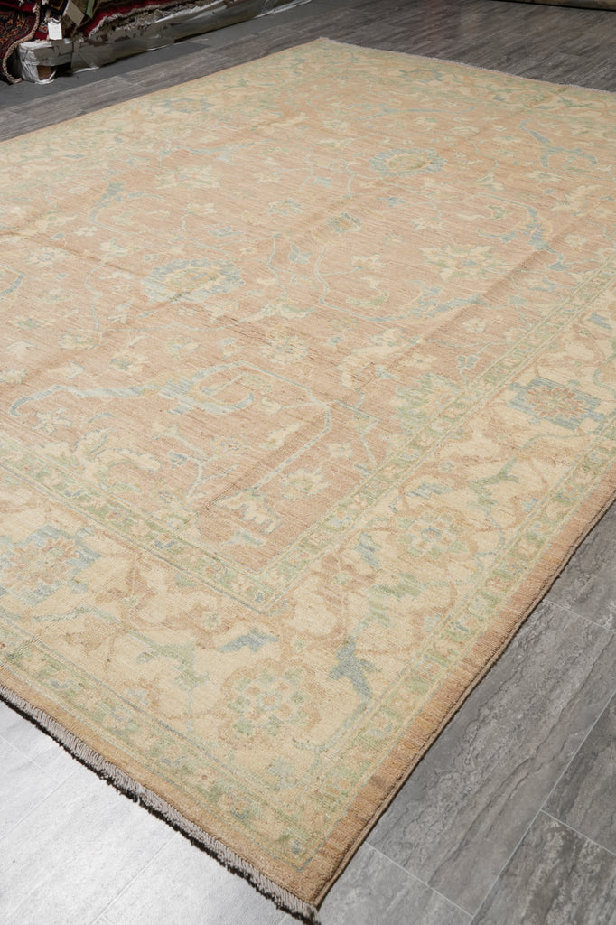 9 x 12 Neutral Warm colors natural Handmade Wool Rug #F-4238