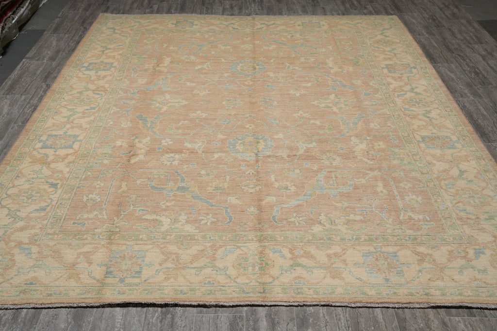 9 x 12 Neutral Warm colors natural Handmade Wool Rug #F-4238