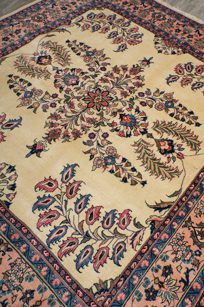 7 x 7.7 Square Persian Sarouk Rug #B-72433