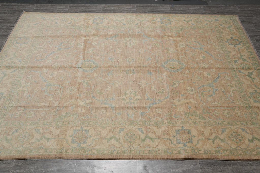 9 x 12 Neutral Warm colors natural Handmade Wool Rug #F-4238