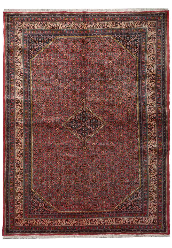 7 x 9.8 Salmon High End Persian Bijar Rug 72734