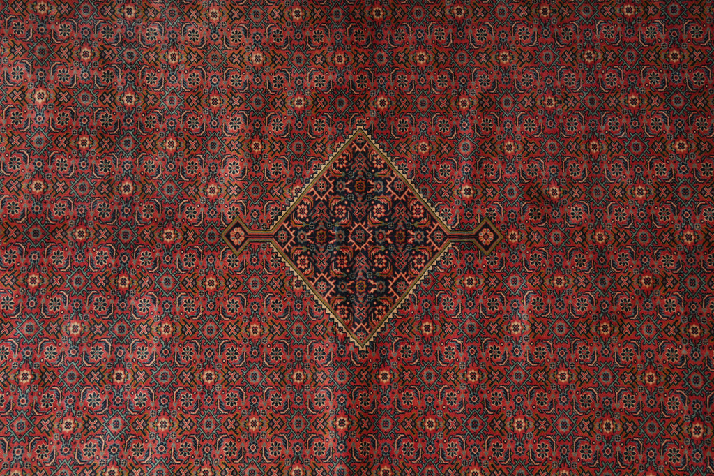 7 x 9.8 Salmon High End Persian Bijar Rug 72734