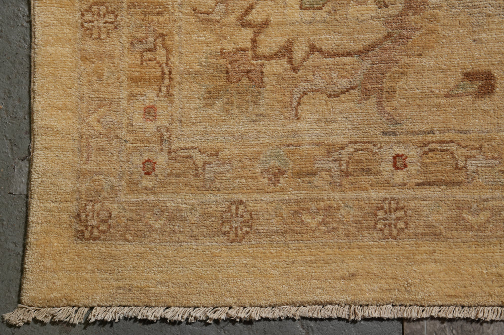 9.9 x 13.4 Nice Quality Chobi Peshawar Rug Happy Warn Colors #PIX-15456