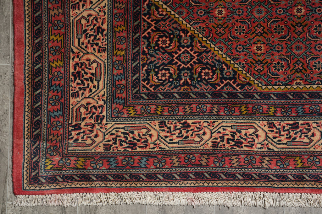 7 x 9.8 Salmon High End Persian Bijar Rug 72734