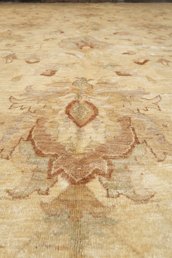 9.9 x 13.4 Nice Quality Chobi Peshawar Rug Happy Warn Colors #PIX-15456