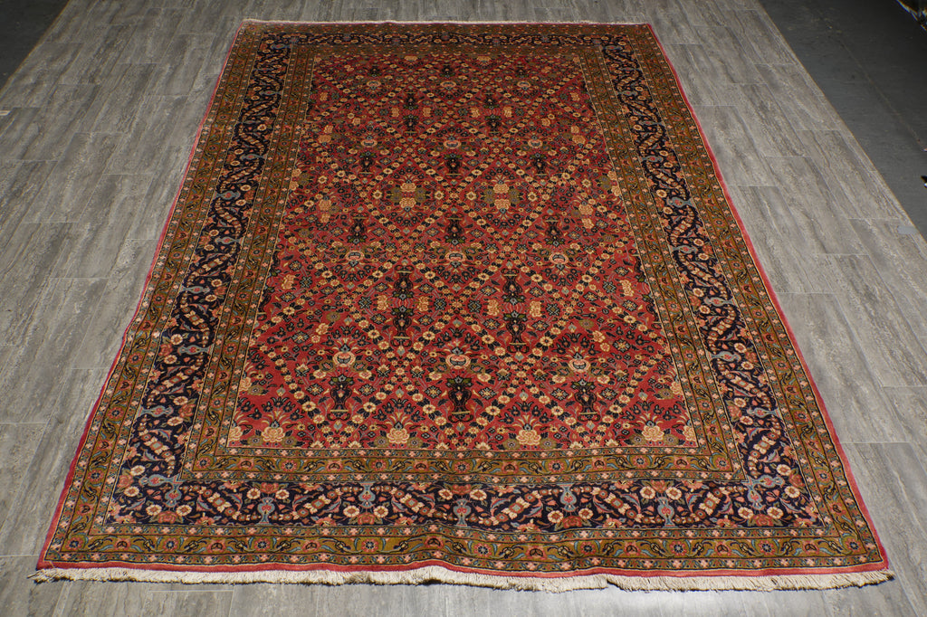 7 x 10 Light Salmon Fine Persian Bijar Rug #B-72301