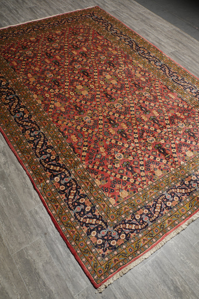 7 x 10 Light Salmon Fine Persian Bijar Rug #B-72301